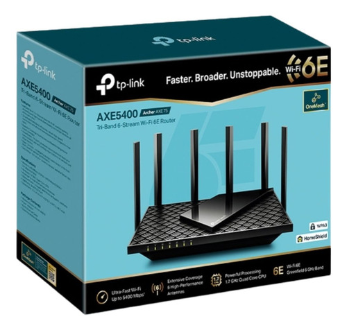 Router Tp-link Axe5400 Wifi 6e Tri-band Gigabit Archer Axe75
