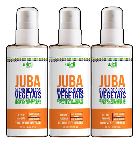 Kit 3x Óleo Capilar Widi Care Blend De Óleos Vegetais 60ml