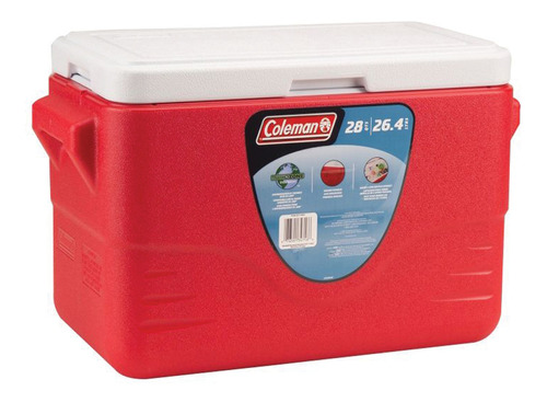 Caixa Termica Cooler  26,5 Litros Vermelho Coleman