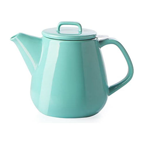 Ceramic Teapot, Large Tea Pot With Stainless Steel Infu...