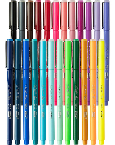 Marvy Uchida Le Pen Flex 24 Colores Bolígrafos Caligrafía A