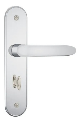 Fechadura Stam Porta Banheiro 824/11 Inox Wc Completa Cor Cromado