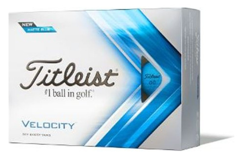 Pelotas De Golf Titleist Velocity Matte Blue