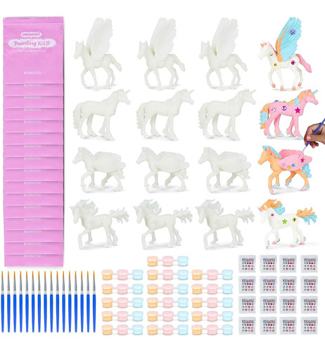 ~ Barato? Unicorn Party Favorece El Kit De Pintura Pack 16 -