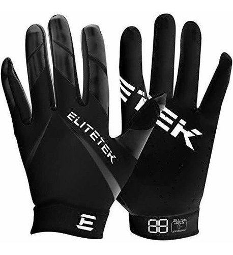 Elitetek Rg-14 Guantes De Fútbol De Jóvenes Y Adultos (negro