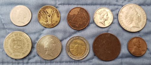 Monedas Nuevas Y Antiguas 