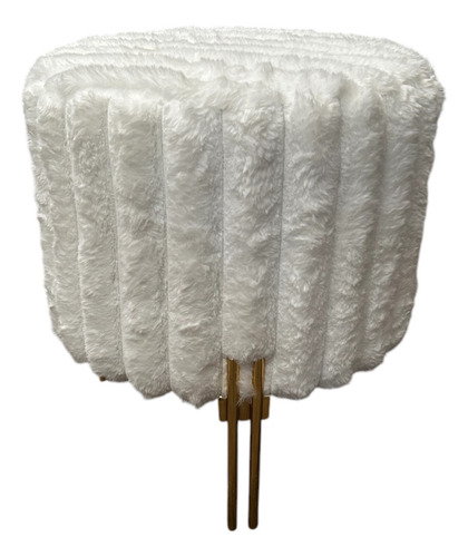 Reposapies Taburete Peluche Para Tocador Hollywood Banco