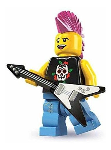 Minifigura Coleccionable Lego Series 4 Punk Rocker