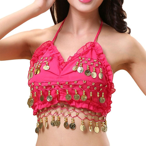 Sujetador Halter Bra Belly Dance Top Performance, Ropa De Ba