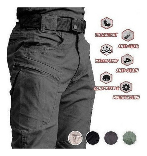 ( Pantalón Táctico Militar Impermeable Y Cortavientos