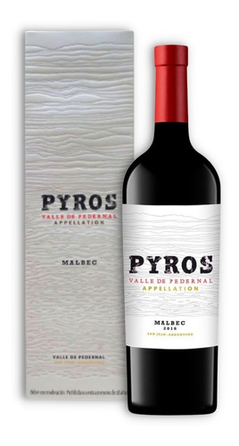 Vino Pyros Apellation Malbec 750ml C/estuche San Juan