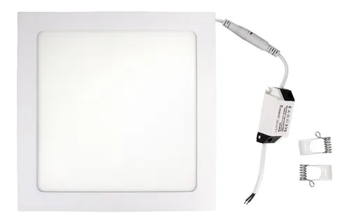 Plafon Led 18w Techo Embutir Cuadrado Lampara