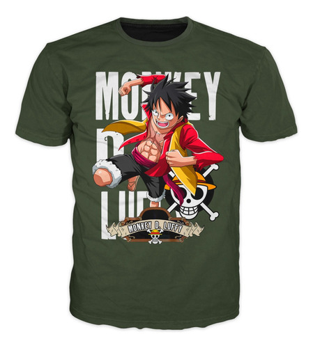 Camiseta De One Piece Anime Varios Colores Adultos Niños