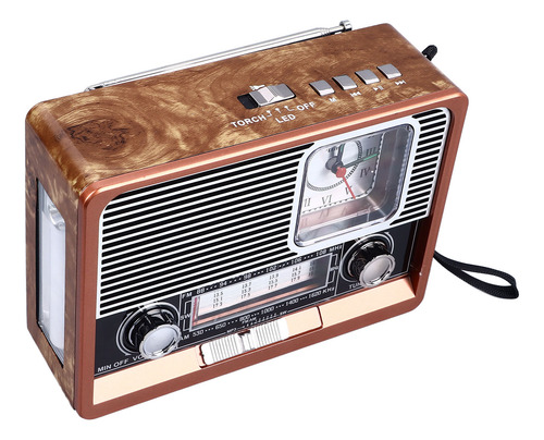 Linterna De Reloj Vintage Radio Multifuncional Am Fm Sw Band