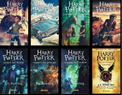 Harry Potter Saga Completa - Los Ocho Libros - Envío Gratis