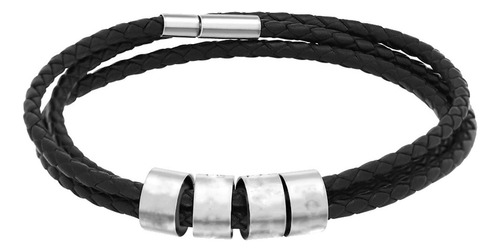 Pulsera B Gift Personalizado For Man - Cuero Grabado H