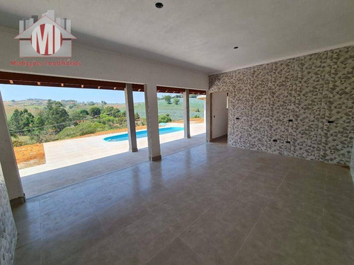 Imagem 5 de 19 de Lindo Projeto, Com Escritura, 3 Dormitórios, Piscina, Campinho, Área Gourmet, À Venda, 1900 M² Por R$ 550.000 - Zona Rural - Pinhalzinho/sp - Ch0909