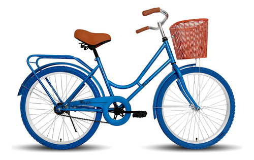 Bicicleta Maja Vintage Clásica Retro Urbana Rodada 24 Color Azul Tamaño Del Cuadro 24