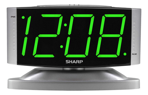 Reloj Despertador Digital Con Base Rotativa