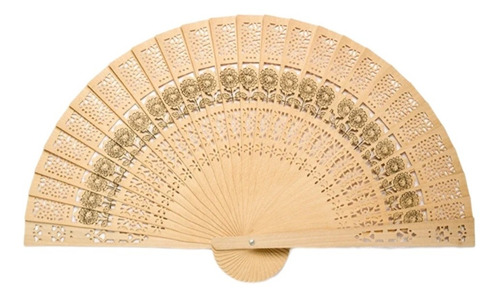 Imagen 2 de 9 de Abanico Madera Sándalo Estilo Español Casamiento Souvenir