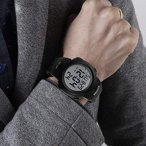 Reloj Deportivo Digital Con Pantalla Led Resistente Al Agua