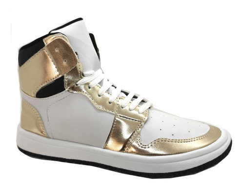 Zapatillas Botitas Cuero Pu, Urbanas