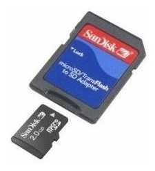 Micro Sd 2 Gb. Memorias Para Celulares Motorola, LG, Samsung