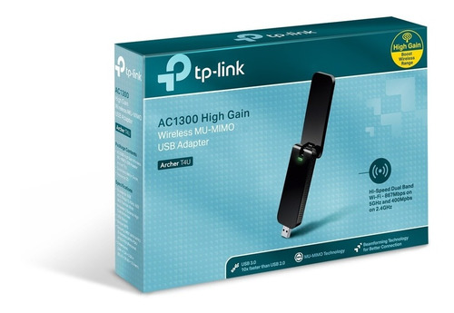 Tarjeta De Red Wifi Tp-link T4u Usb 3.0 Dual Band Ac1300 