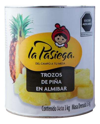 Piña Trozos En Almíbar La Pasiega 3kg