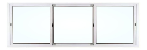 Ventana Modena Blanco 300x90 3 Hojas 3 Guias