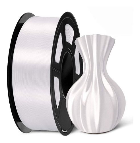 Filamento Pla + Silk Metalizado - Reprap3d - Branco