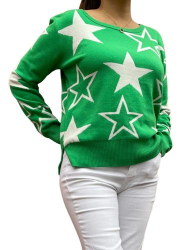 Sweater Cuello Redondo De Bremer Estampa Estrellas