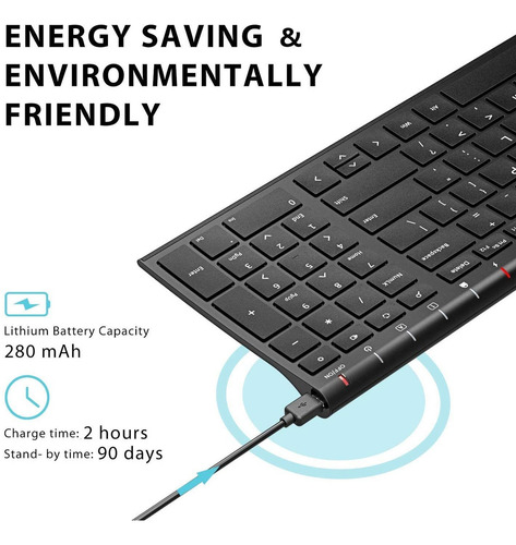Teclado Bluetooth Iclever Bk10, Teclado Inalámbrico Universa