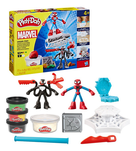 Set De Masas De Play Doh De Marvel Spiderman Lanza Y Atrapa