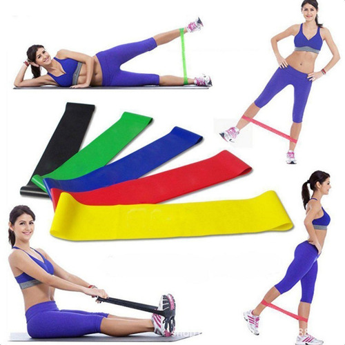 Kit 5 Faixa Elástica Super Mini Band Para Treino Exercícios