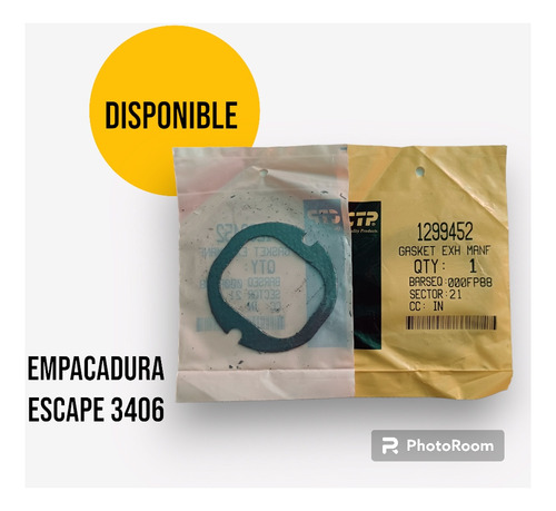 Empacadura De Escape 1299452 Caterpillar 3406 