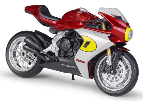 2022 Mv Agusta Superveloce Ago Miniatura Metal Moto 1/12