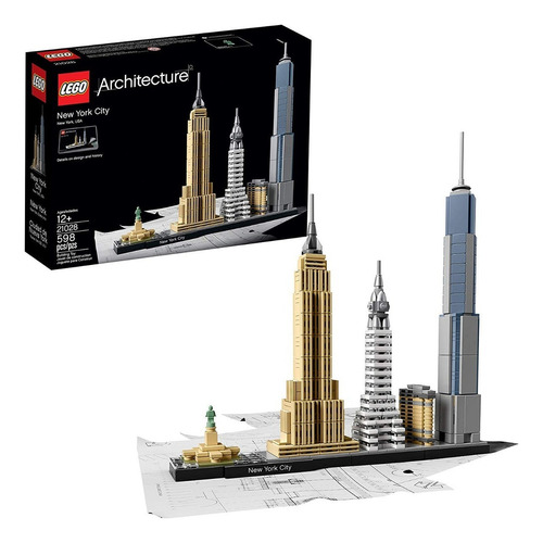 Lego Architecture New York City 21028 598 Piezas Envio Grati
