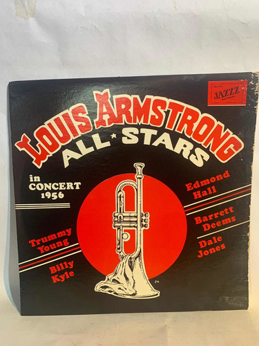 Lp Louis Armstrong All Stars Vinilo Jazz Live 1956