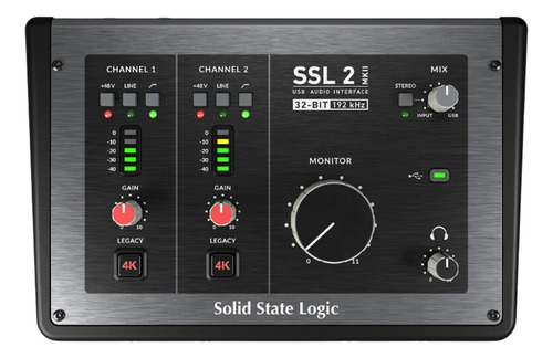 Interface Áudio Profissional Ssl2 Mkii 2 Entradas/2 Saídas
