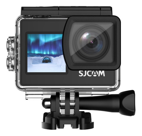 Kit Cámara 4k Sjcam Sj4000 Pantalla Doble Más 2 Baterías