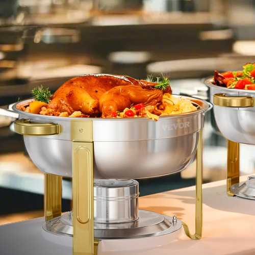 Juego De Platos Para Buffet Hafing Dish Vevor, 5 Litros, Paq