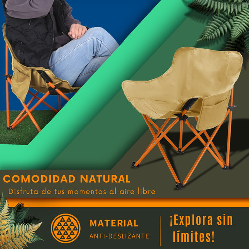 Silla Camping Plegable Ecomlab Portatil Para Exterior