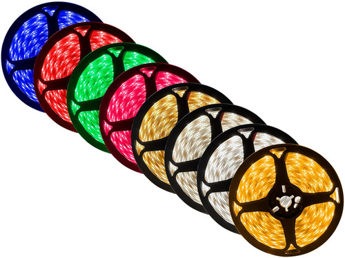 Fita Led 5 Metros Silicone Prova Dagua Diversas Cores 12v