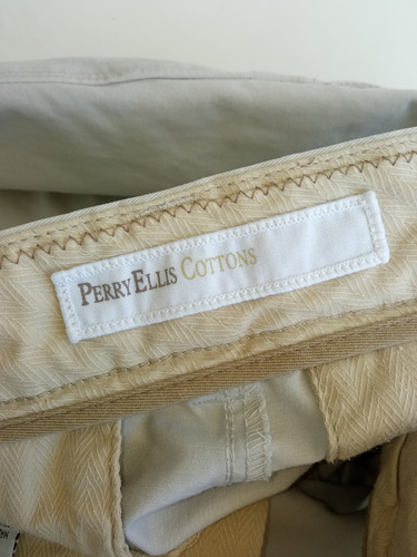 Pantalón Casual Vestir Perry Ellis Cottons 100% Orig. 32x32 (Usado)