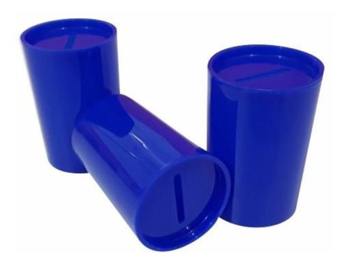 Mini Cofrinho Lembrancinha De Plástico - Azul Royal - 01 Uni