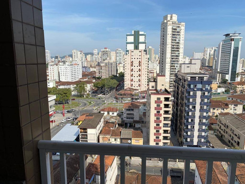 Imagem 2 de 11 de Apartamento Com 2 Dormitórios, Sala Com Sacada, Prédio Com Lazer, 1 Vaga À Venda, 69 M² Por R$ 520.000 - Encruzilhada - Santos/sp - Ap10899