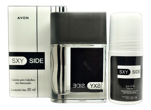 Set Perfume Para Caballero Sxy Side Original Avon Regalo 