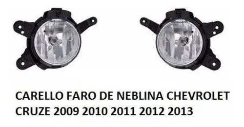 Faro Anti Niebla Carello Chevrolet Cruze 2009 2010 2011 2013