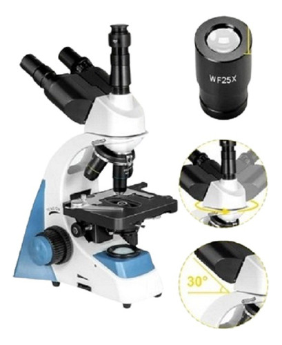 Microscopio Biologico Trinocular 40x-2500x